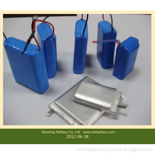 Lithium Polymer Battery Pack 3.7V 2700mAh 606168 for Power Banks